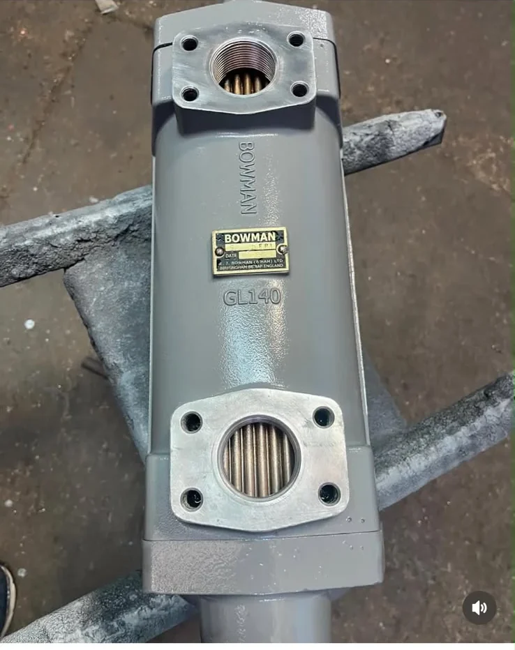 Enfriador tubo-carcasa con haz tubular fabricado para equipo industrial en American Chilean Radiators